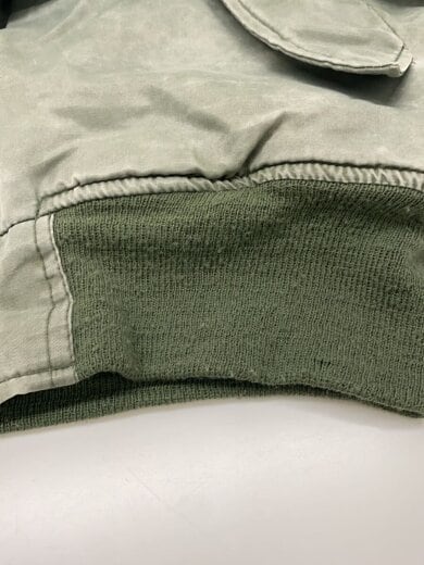 商品画像：フライトジャケット/S/ナイロン/KHK/無地 5