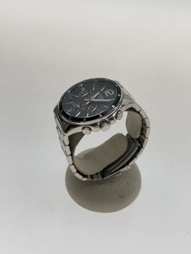 商品画像：クォーツ腕時計/アナログ/BLK/SLV/MTP-1374 2