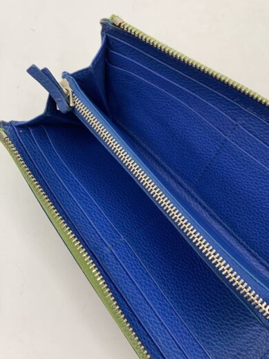 商品画像：長財布/レザー/BLU/無地/レディース 4