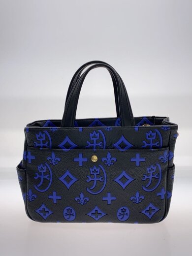 商品画像：トートバッグ/レザー/BLK/総柄 3