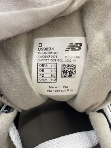 商品画像：U992/ブラック/26.5cm/BLK 5