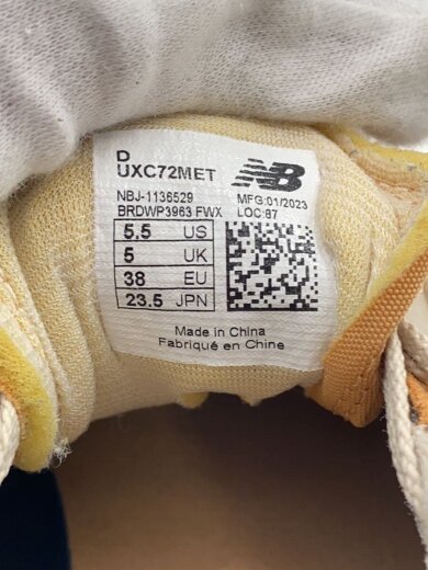 商品画像：ローカットスニーカー/23.5cm/BEG/UXC72MET 5