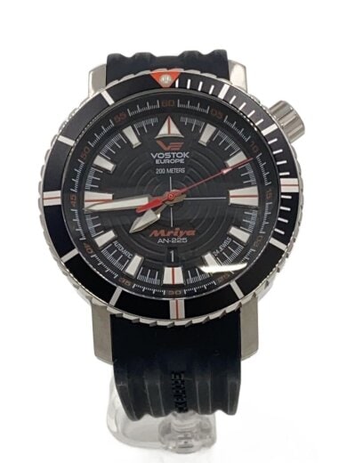 商品画像：自動巻腕時計/アナログ/ラバー/BLK/BLK/an-225 1