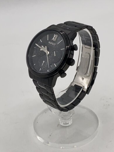 商品画像：クォーツ腕時計/アナログ/ステンレス/BLK/BLK 2