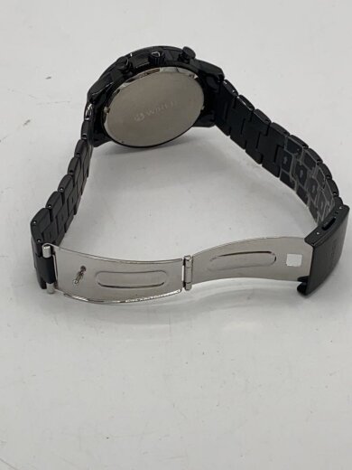 商品画像：クォーツ腕時計/アナログ/ステンレス/BLK/BLK 4