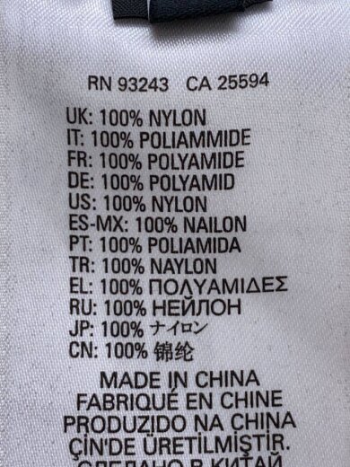 商品画像：テクニカルジャケット/ナイロンジャケット/S/ナイロン/BLK/プリント 5