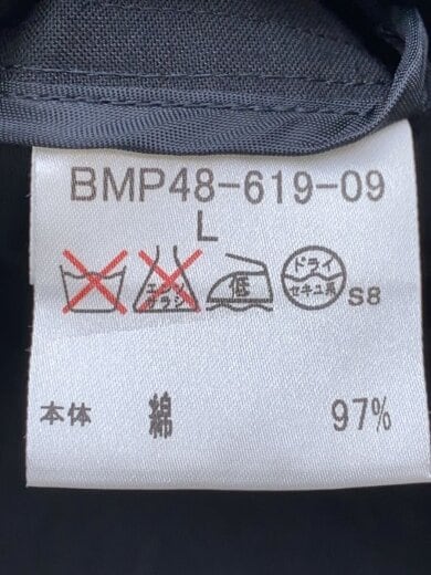 商品画像：シャドウチェック/ブルゾン/L/コットン/BLK/無地/BMP30-619-09 4