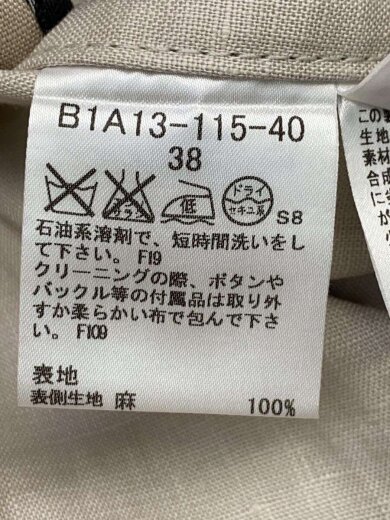 商品画像：コート/38/ヘンプ/BEG/b1a13-115-40 4