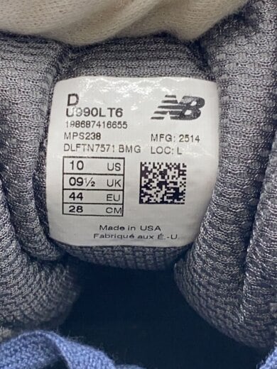 商品画像：ローカットスニーカー/28cm/BLU/スウェード/U990LT6 5