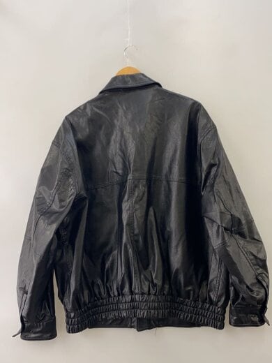 商品画像：レザージャケット・ブルゾン/M/フェイクレザー/BLK/1053248900598// 2