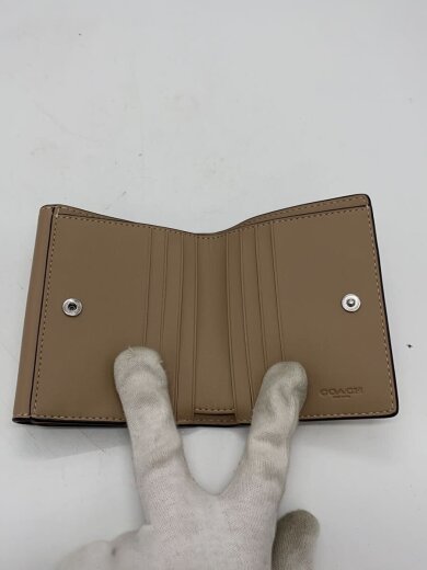 商品画像：2つ折り財布/レザー/BEG/レディース/CP254// 4