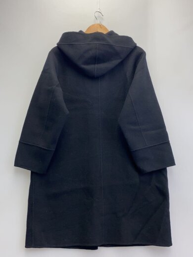 商品画像：スーパー140ウールリバーフードコート/S/ウール/BLK/無地/6693211302// 2