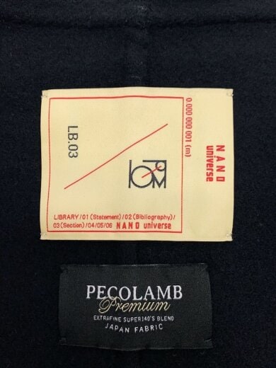 商品画像：スーパー140ウールリバーフードコート/S/ウール/BLK/無地/6693211302// 4