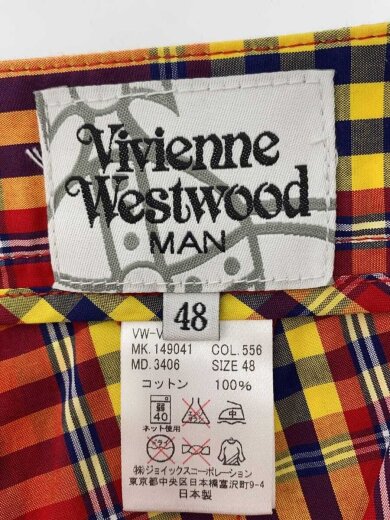 商品画像：ショートパンツ/48/コットン/RED/チェック 4