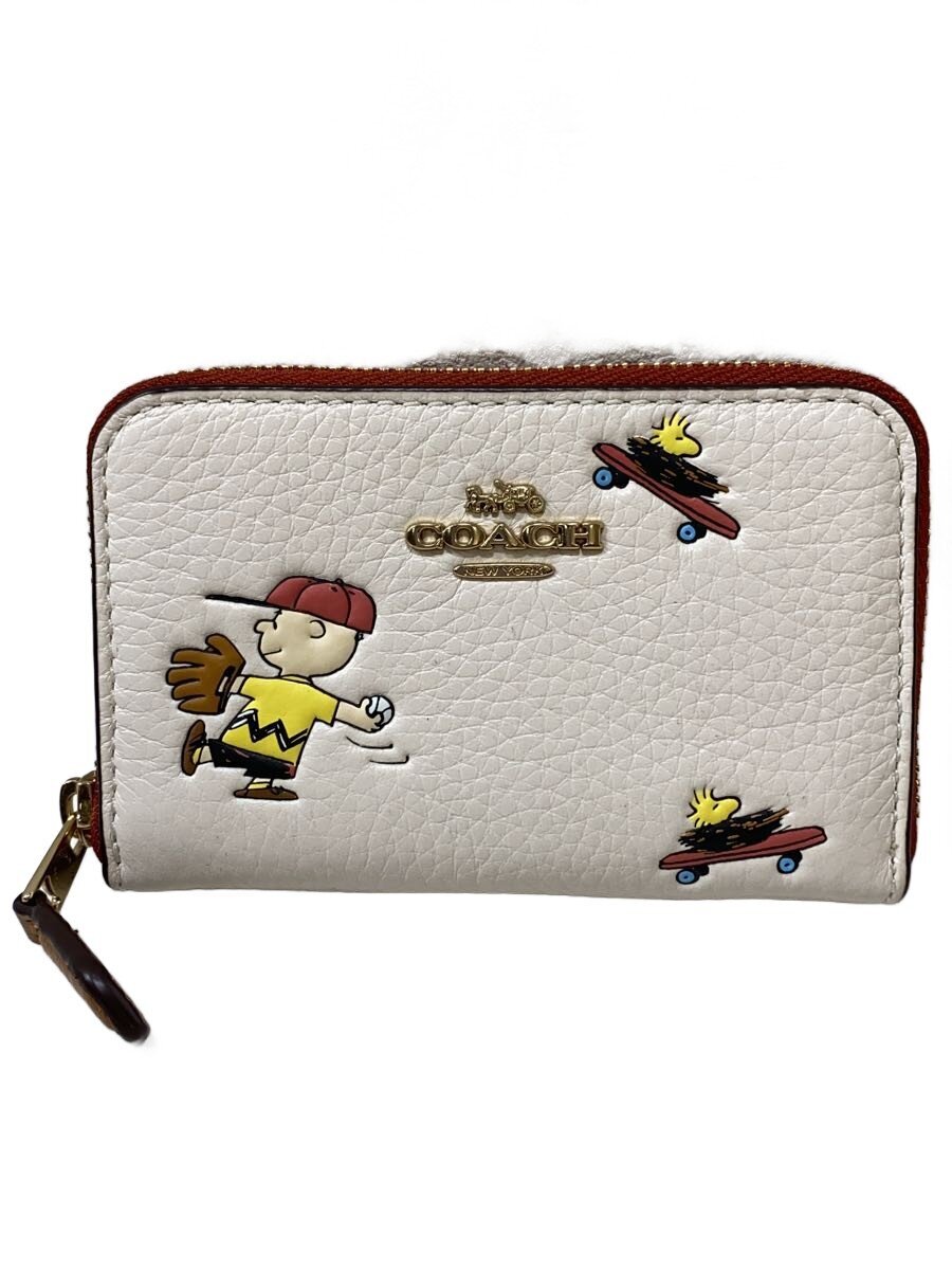 COACH / ケース/レザー/IVO/総柄/レディース/C4901