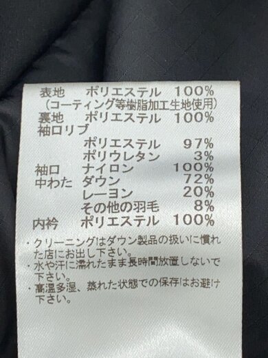商品画像：ダウンジャケット/S/ポリエステル/BLK/無地/SUBF357 4