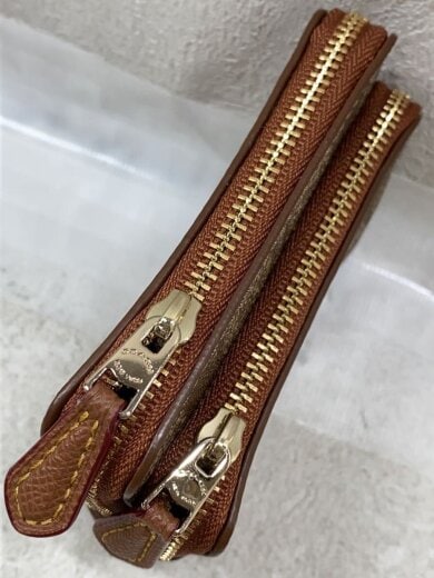 画像：COACHカードケース/レザー/BRW/総柄/レディース/F633389