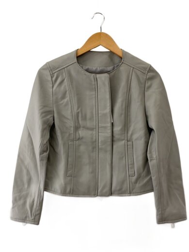 商品画像：レザージャケット・ブルゾン/M/羊革/GRY/MG28332-m-bk 1