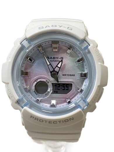 商品画像：クォーツ腕時計_BABY-G/デジアナ/ラバー/マルチカラー/WHT 1
