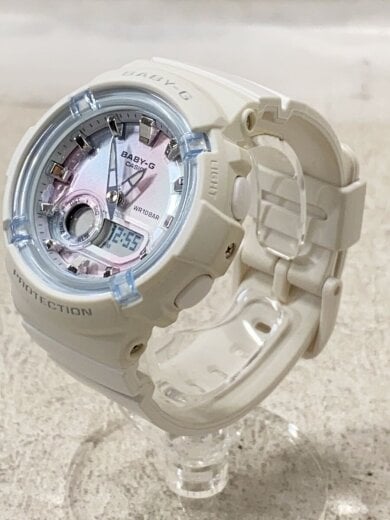 商品画像：クォーツ腕時計_BABY-G/デジアナ/ラバー/マルチカラー/WHT 2