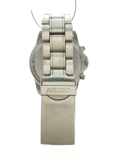 画像：SEIKOクォーツ腕時計/アナログ/ステンレス/NVY/SLV/7T92-0DX05