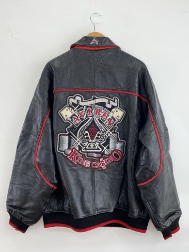 画像：AVIREXレザージャケット・ブルゾン/--/レザー/BLK2