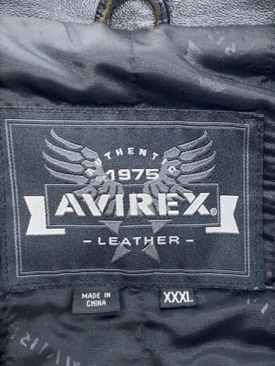画像：AVIREXレザージャケット・ブルゾン/--/レザー/BLK3
