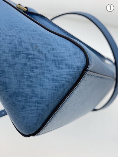 商品画像：ショルダーバッグ/レザー/BLU/無地/35T7GSOS0L 7