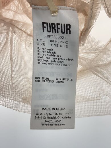 商品画像：トップス/one/ナイロン/PNK/RWFT235021/フリルチュールビスチェ 3