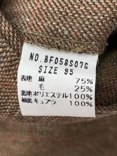 商品画像：テーラードジャケット/--/リネン/KHK/bf058s07g 4