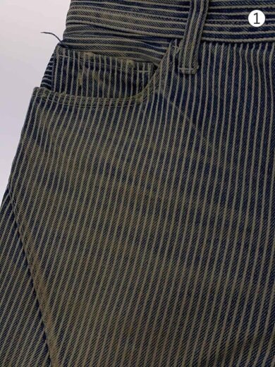 商品画像：08SS/BIRDS期/ヒッコリーストライプ/ダーツ/ボトム/4/デニム/BLU/S08-NNP001C 6