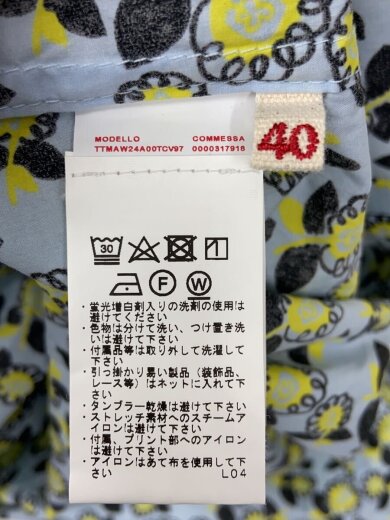 商品画像：ノースリーブシャツ/40/コットン/BLU/総柄/TTMAW24A00TCV97 4