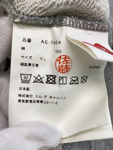 商品画像：パーカー/XL/コットン/GRY/プリント/AE-T404// 4