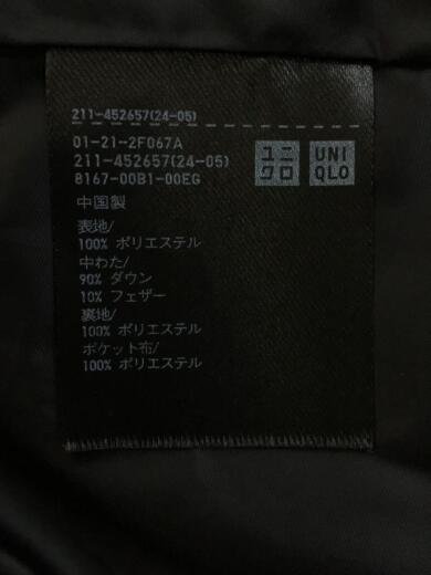 画像：UNIQLO22AWパウダーヒールダウンショートコート/ダウンジャケット/L/ポリエステル/BLK/211-2F067A4