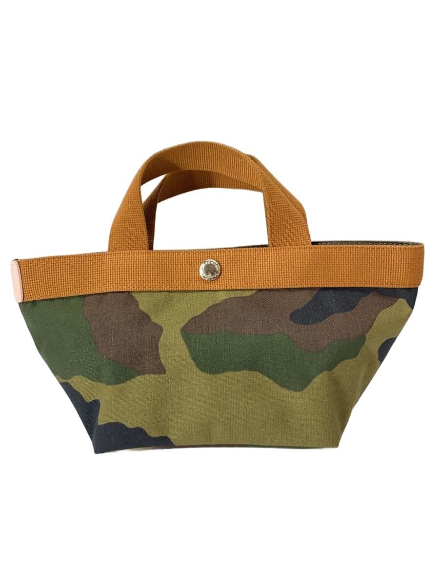 Herve Chapelier / 舟型トートバッグ/立川限定/ヴィゴーニュ/ドラジェ/S/キャンバス/CML×KHK/カモフラ//