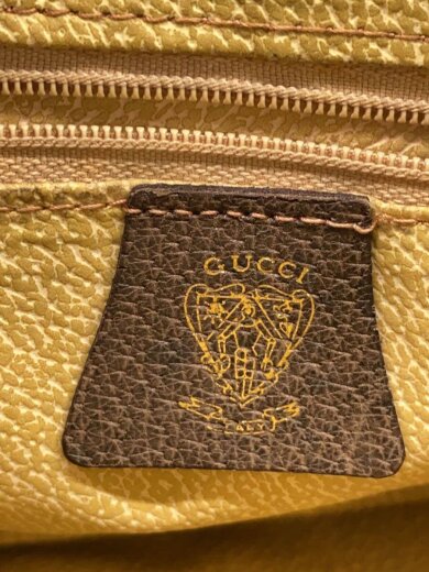 画像：GUCCIGGプラス/ショルダーバッグ/PVC/BRW/ショルダーストラップ根元破れ有5