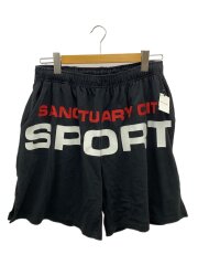 DIRTY WHITE BOY SHORTS/ショートパンツ/L/コットン/BLK/無地