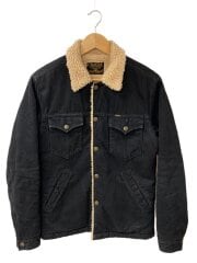 ボアランチジャケット/M/コットン/BLK