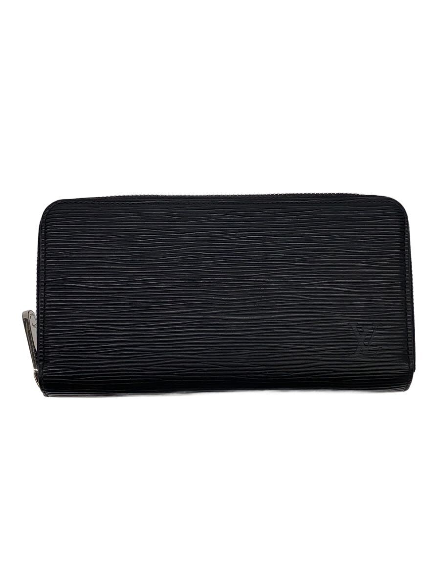 LOUIS VUITTON / ジッピー・ウォレット_エピ/レザー/BLK/ラウンドファスナー/スレ傷有/レディース