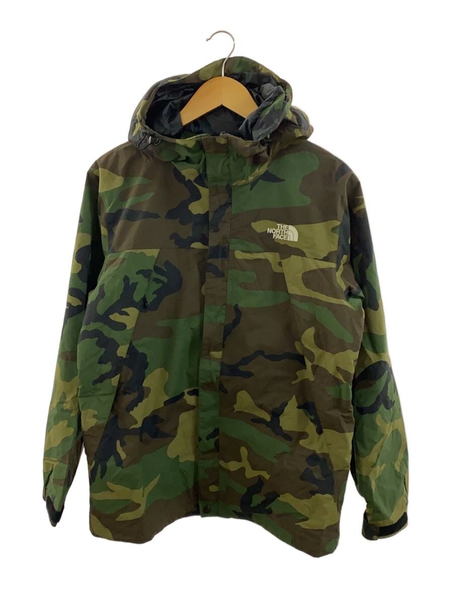 THE NORTH FACE / NOVELTY SCOOP JACKET_ノベルティースクープジャケット/M/ナイロン/GRN/カモフラ