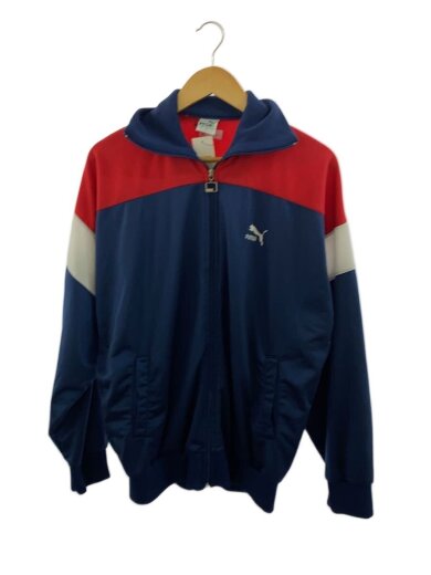 商品画像：80s-90s/傾斜タグ/トラックジャケット/7/ジップ合わせ毛玉有/NVY 1