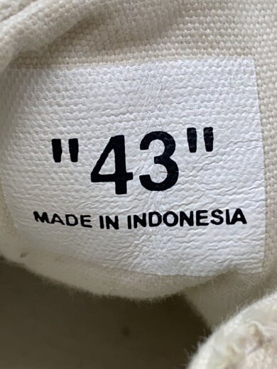 商品画像：Low Vulcanized/スニーカー/全体的にヨゴレ有/43/WHT/キャンバス 5