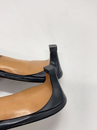 商品画像：ポインテッドトゥミュールサンダル/35.5/BLK/レザー/ 8