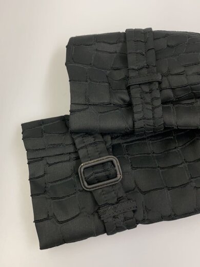 商品画像：クロコ柄刺繍コート/2/ポリエステル/BLK 5