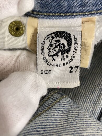 商品画像：90s-00s/Y2K/パンドラ期/ペンキダメージ加工/ショートパンツ/27/デニム/IDG 4