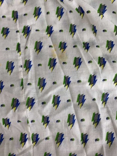 商品画像：00S/イナズマ柄/半袖シャツ/M/コットン/WHT 6