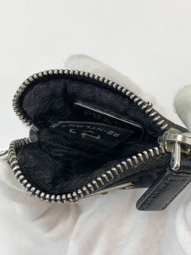 商品画像：三角プレート/トライアングルキーケース/キーリング/ナイロン/BLK/サビ有 4