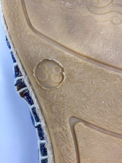 商品画像：ロゴ/デニム地/エスパドリーユ/38/NVY 5