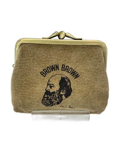 商品画像：Mr Brown/がま口ウォレット/ピッグスェード/コインケース財布/豚革/BEG/BBL-B155 1