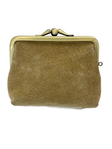 商品画像：Mr Brown/がま口ウォレット/ピッグスェード/コインケース財布/豚革/BEG/BBL-B155 2